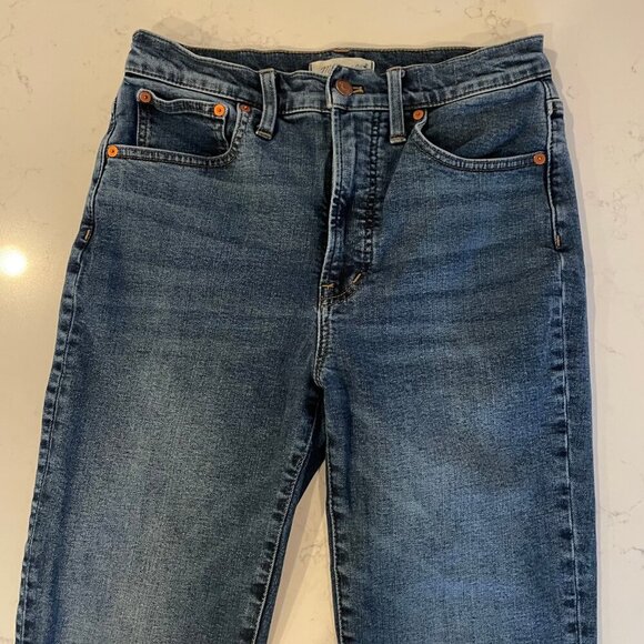J. Crew Madewell The Perfect Vintage Jean Hi Rise Med Wash Cotton Blend Sz 27 - Picture 3 of 14